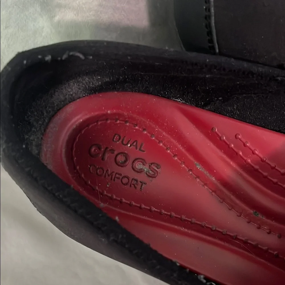 Crocs dual comfort Women's Black Slip-On Shoes Good Used Condition - Picture 2 of 11